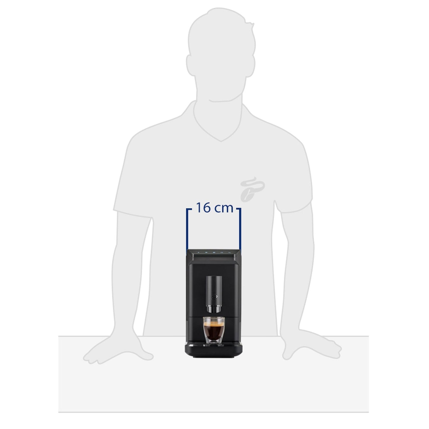 Tchibo Esperto Mini Kaffeevollautomat für Espresso & Caffè Crema