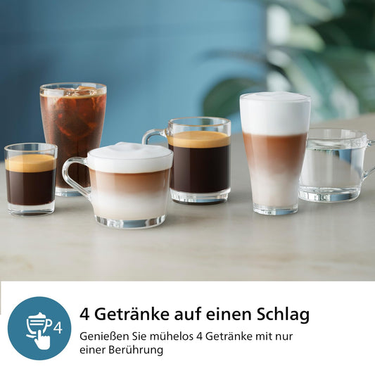 Philips 2300 Series Kaffeevollautomat mit LatteGo – Mattschwarz