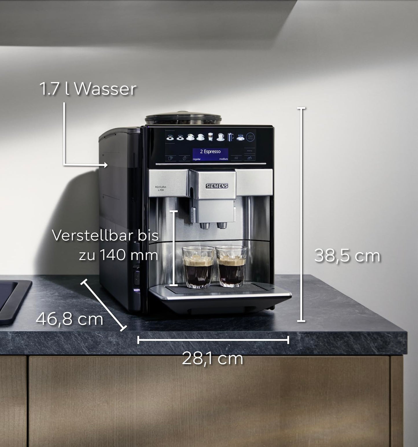 Siemens EQ6 Plus S700 Kaffeevollautomat mit Milchsystem