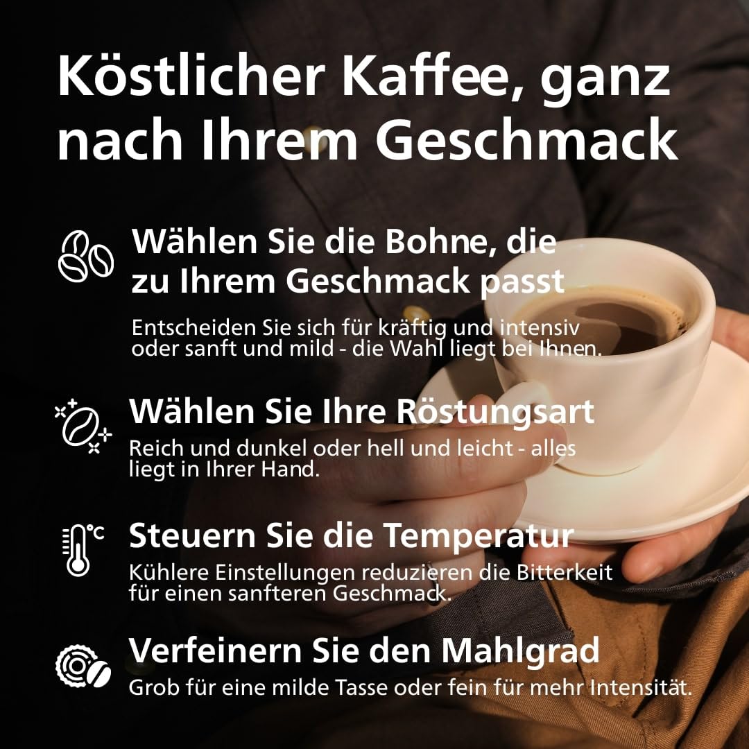 Philips 2200 Series Kaffeevollautomat – Mattschwarz