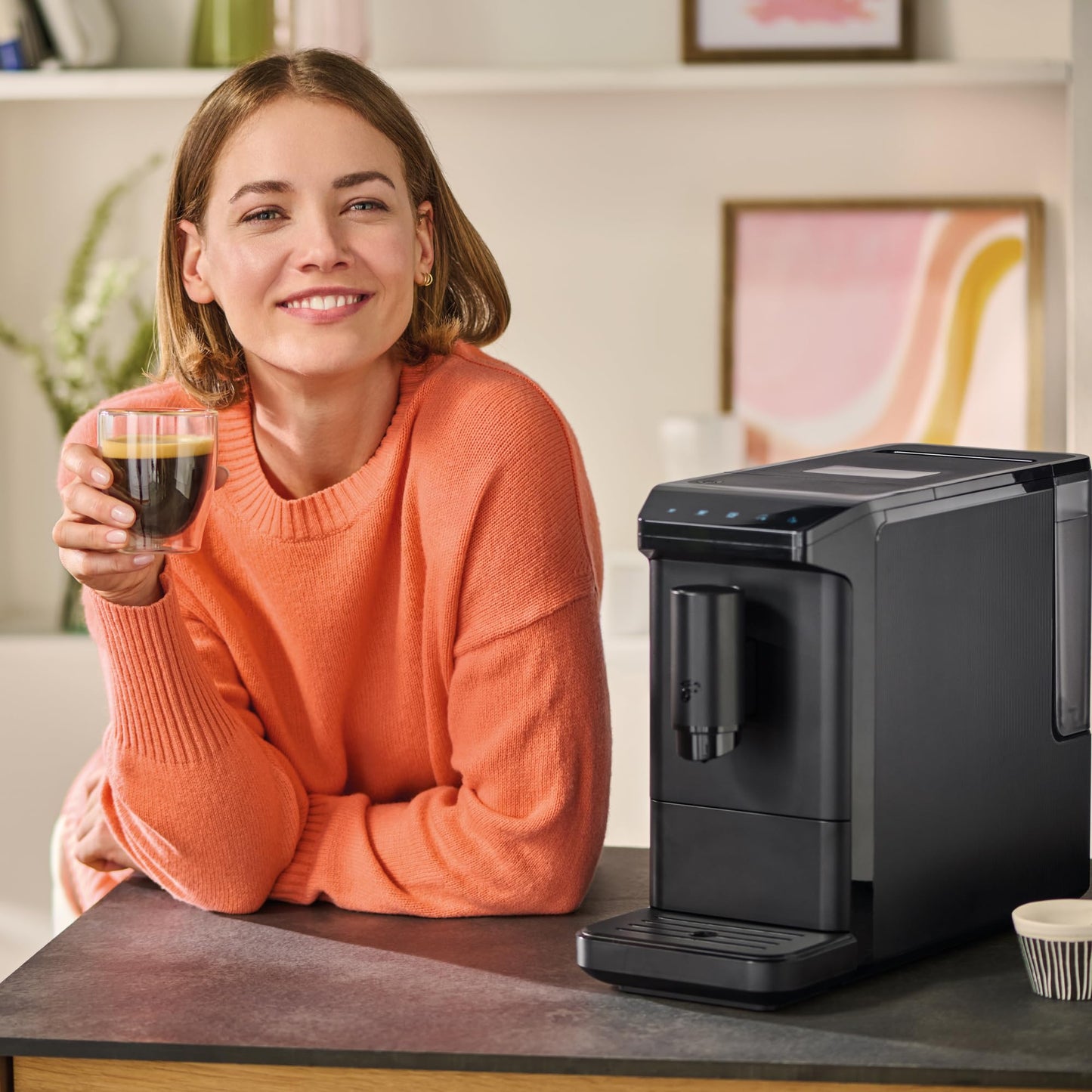 Tchibo Esperto Mini Kaffeevollautomat für Espresso & Caffè Crema